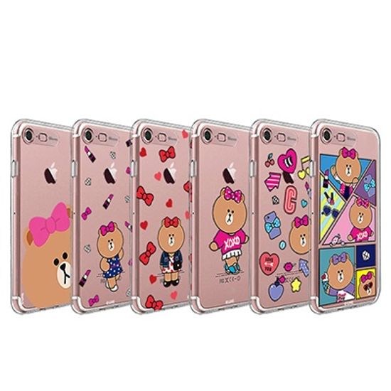 라인프렌즈 iPhone7 8 se2/3 라이팅케이스 소프트