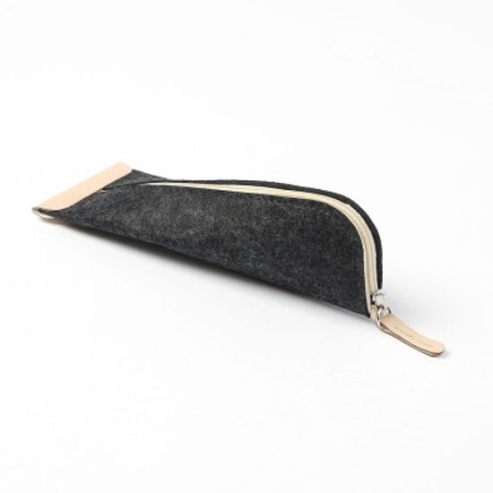 오펠트 오픈형 펜슬케이스 패브릭 지퍼필통 블랙