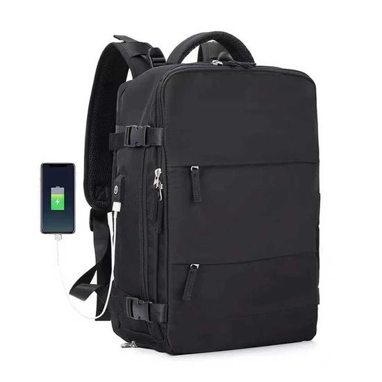 공용 책 가방 검정 커플 캐주얼 가방 코디(WDF7CBB)