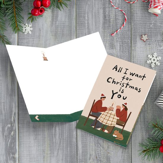 크리스마스카드 ALL-I-WANT-FOR-CHRISTMAS