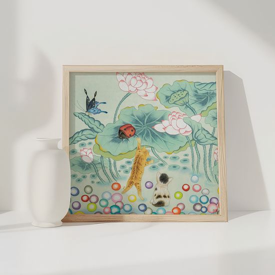 연꽃 놀이터, 루씨쏜 작가 그림