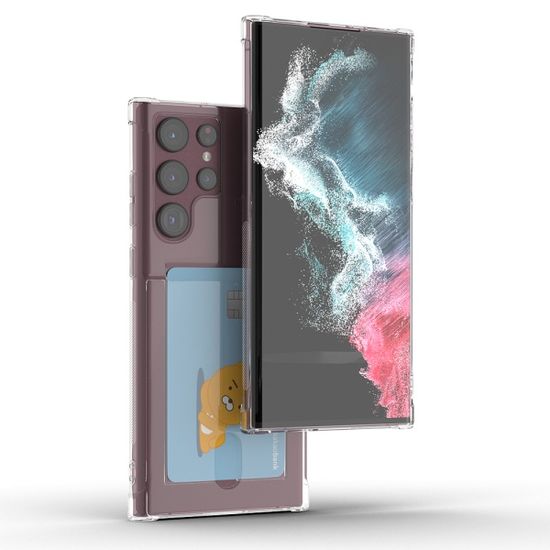 갤럭시 S23 울트라 아이스핏 에드온 투명 카드케이스 