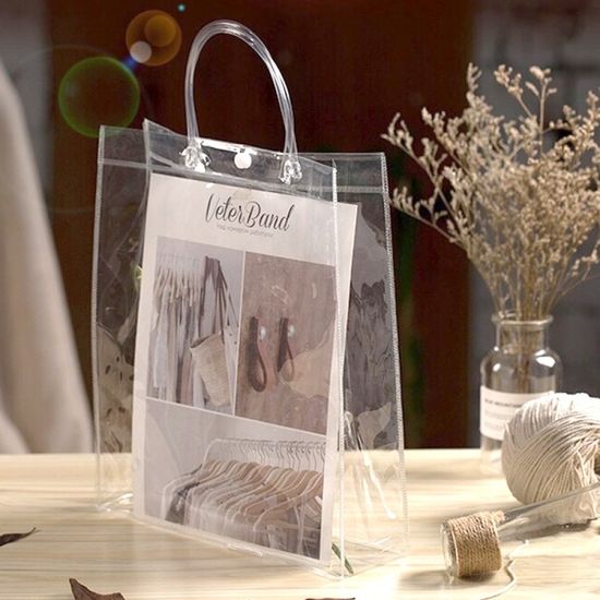 투명 PVC 쇼핑백 10p세트(26x31cm) 포장가방