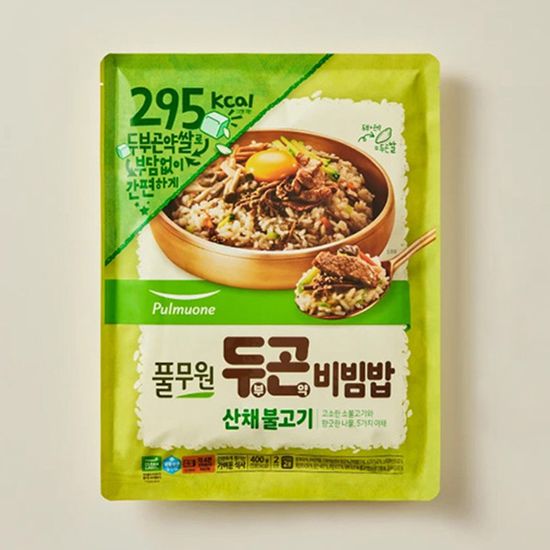 풀무원 두부곤약 산채불고기비빔밥 3봉+(증정)3봉