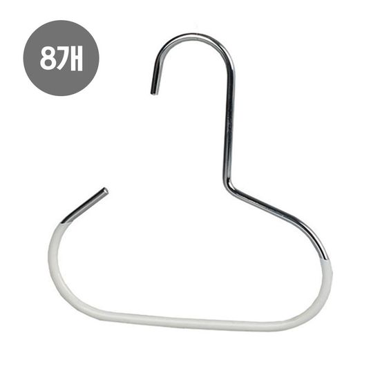 잡화 걸이 가방걸이 모자걸이,8개 화이트 Q134S