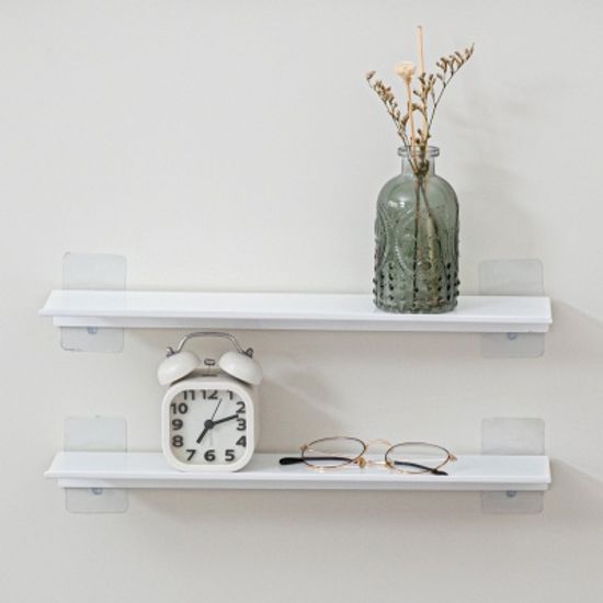 무타공 못없이 벽에붙이는 1단 철제 미니 선반