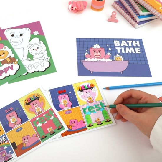 벨리곰 컬러링 엽서(32매)