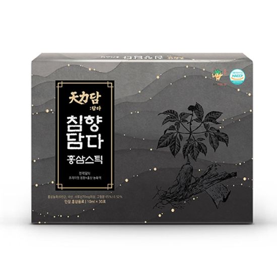 천력담 침향담다 홍삼스틱 10ml x 30포 (쇼핑백 포함)