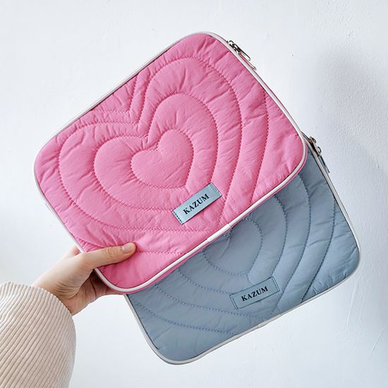 하트누빔 아이패드 노트북 파우치 맥북 태블릿 가방