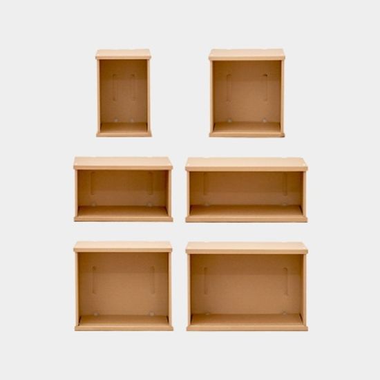 종이 책장 ㅁㅁㅂㅂ 1단(2개묶음)