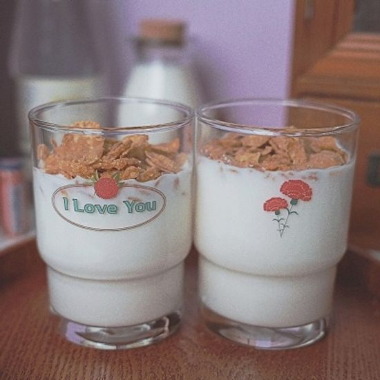 레터링인쇄-2p 사랑&애정,존경,건강,카네이션 컵 세트