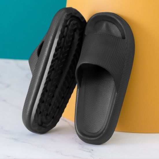 마이홈 통굽 논슬립 슬리퍼(265-270mm) (블랙)