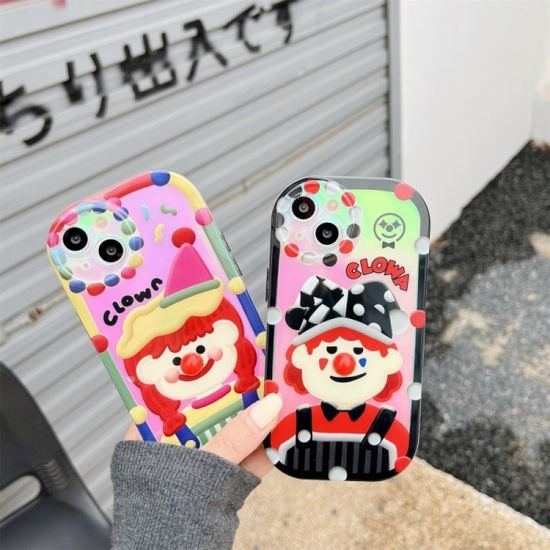 아이폰 14 13 12 광대 소녀 소년 홀로그램 케이스