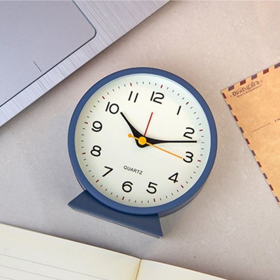 메탈커버 알람 미니 탁상 시계 3color