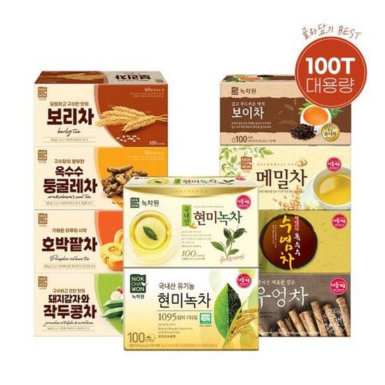 대용량 티백차 100T 골라담기 10종택1