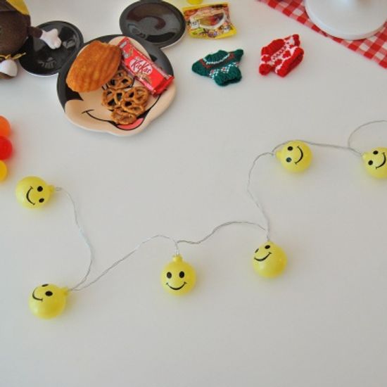 스마일 가랜드 LED 전구