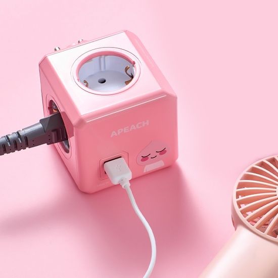 파워큐브 USB 디자인 멀티탭 콘센트 카카오프렌즈
