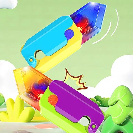 LED 뮤직 피젯 큐브 당근칼 토이나이프 스피너 장난감