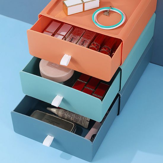다용도 책상 소품 수납 함 정리함 미니 서랍장 보석함