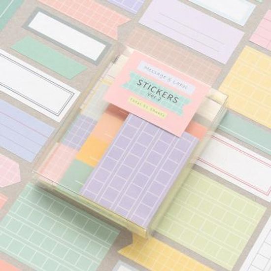 메세지 & 라벨 스티커  세트 ver.2