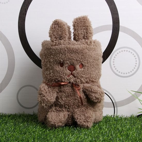 큐티 캐릭터담요(100x60cm) / 기모 동물담요
