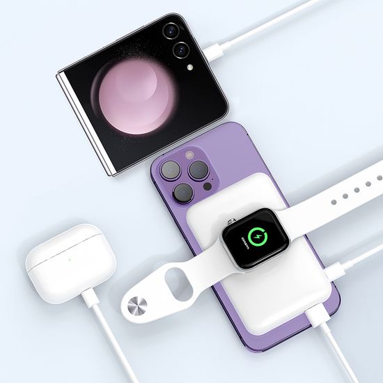 만렙 4in1 맥세이프 보조배터리 10000mAh 2WPB100