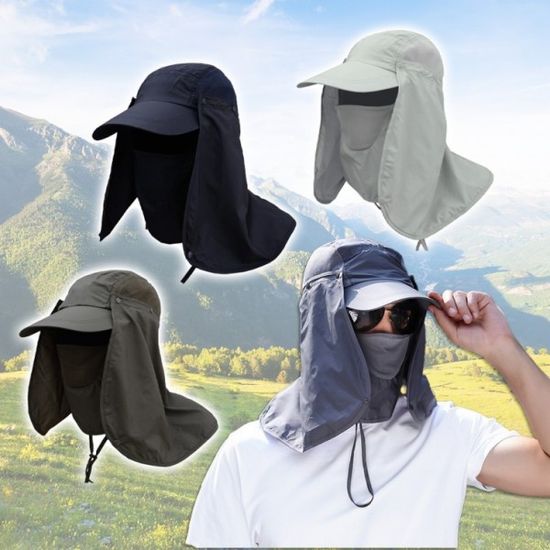 햇빛 완벽 차단 마스크 모자 썬캡