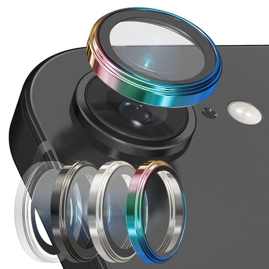 아이폰 17e 메탈링 카메라 렌즈 강화유리 1매