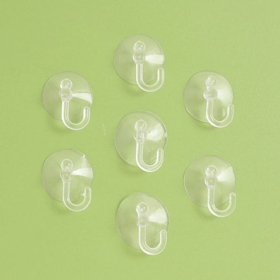 압착고무 큐방 고리 20p 화장실 유리 흡착판고리 30mm