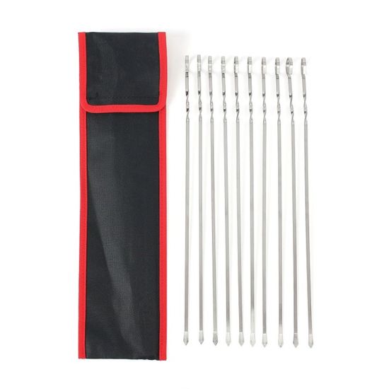 캠핑타임 바비큐 꼬치 10p세트 그릴 스텐 캠핑꼬치