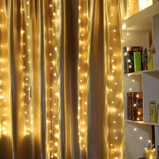 커튼 조명 LED 와이어전구 200구 트리전구 커텐전구