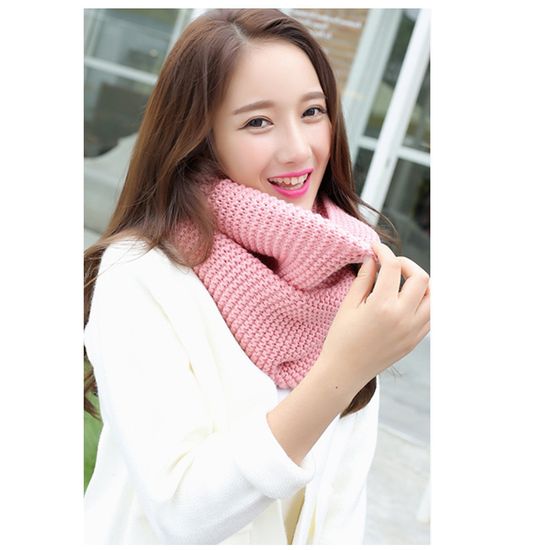 [아일렌]프롬즈 니트 넥워머(핑크)