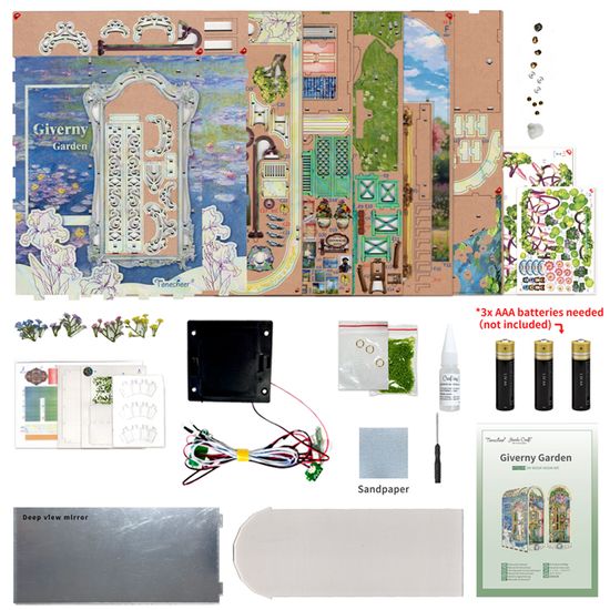 핸즈크라프트 DIY 미니어처 북엔드 북눅 지베르니가든