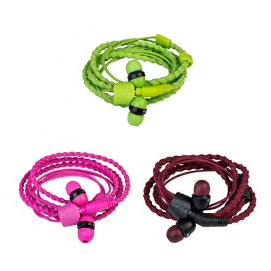 [핑크/그린]패션팔찌 이어폰 Classic with No Mic