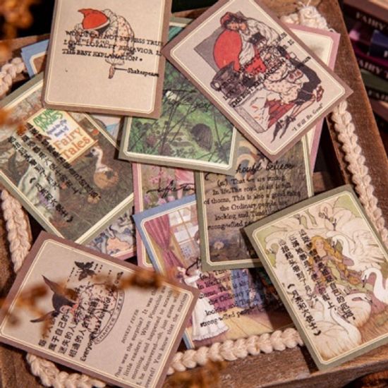 레트로 빈티지 동화마을 시리즈 메시지 메모 수첩 