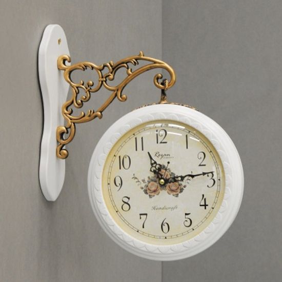 로망스 양면시계 화이트 (kcp018)