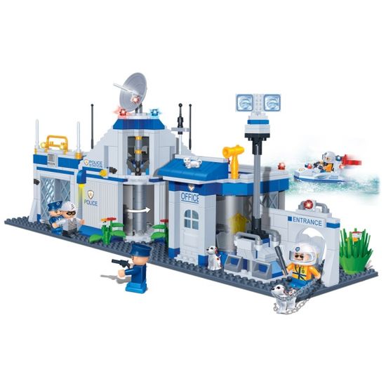 반바오 조립블록시티 경찰서 대형 모형 만들기