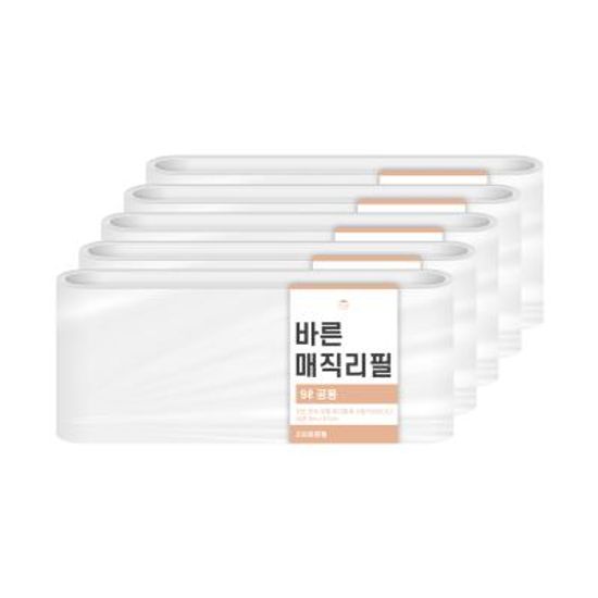 [바른]매직리필 9L 연속비닐(매직캔220호환) 5개
