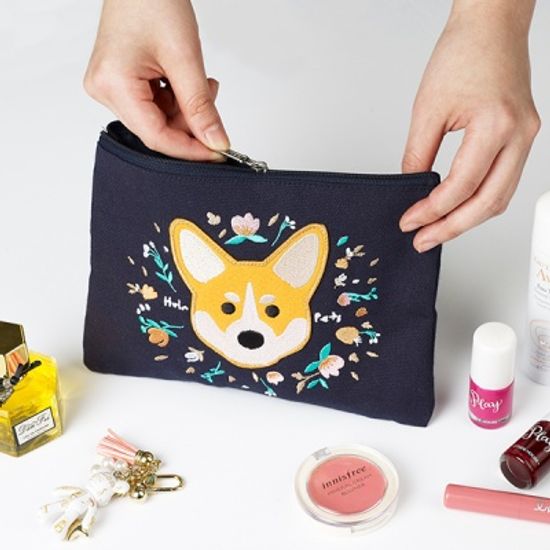 훌라펫 개꽃 파우치 웰시코기