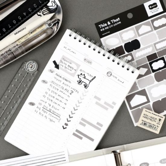 워너디스 디스앤뎃 투명 체킹 다꾸 스티커팩