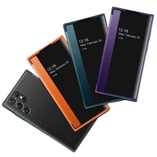 갤럭시S23 S22 S21 노트20 스마트 뷰 플립 가죽케이스