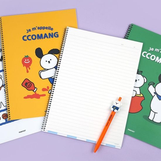 핑크풋 꼬망스테디원링노트