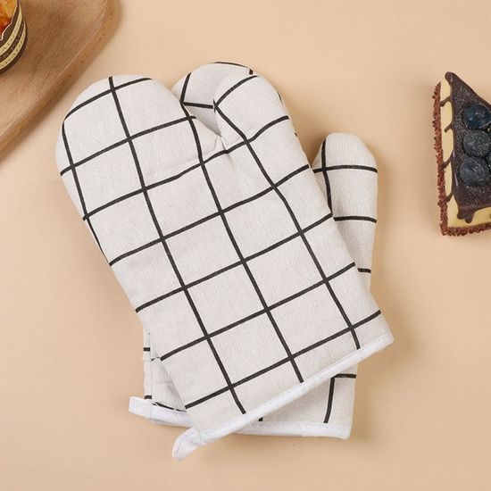 주방 오븐장갑 화이트체크(WFFQEM4)
