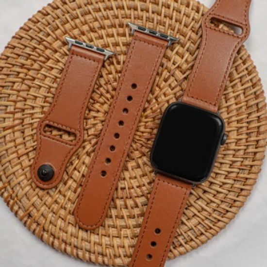[오늘도착/필름증정] 애플워치 단추 가죽 스트랩