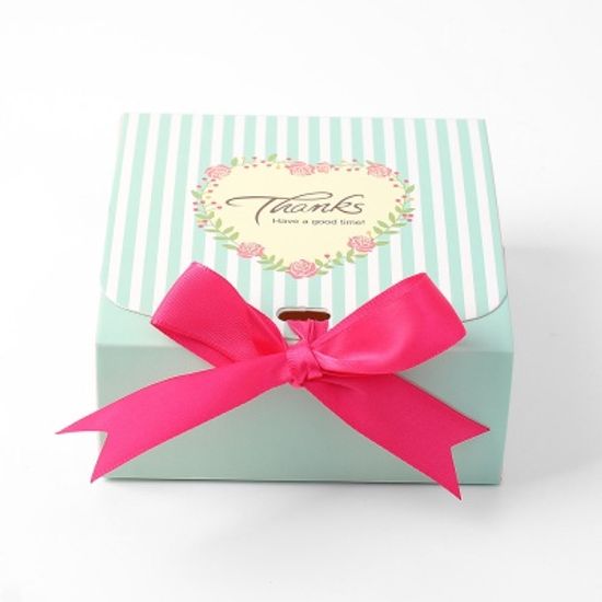 러브썸 리본 선물상자 10p(블루) 기프트박스