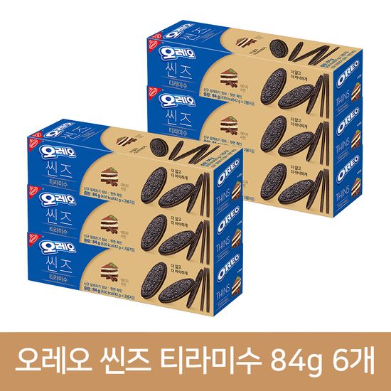 오레오 씬즈 티라미수 84g 6개