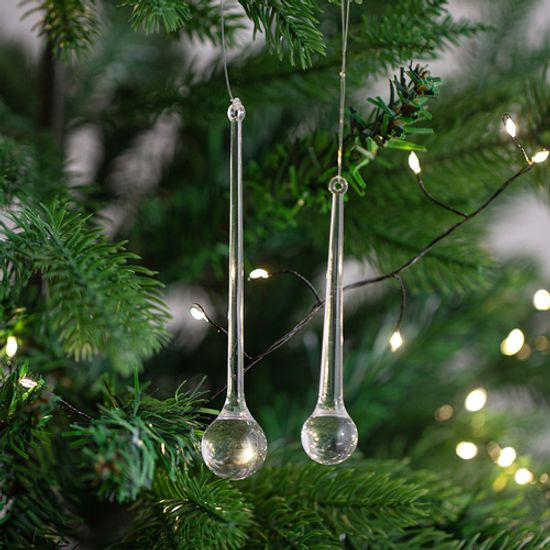 투명 아크릴 오너먼트 1개 - 물방울