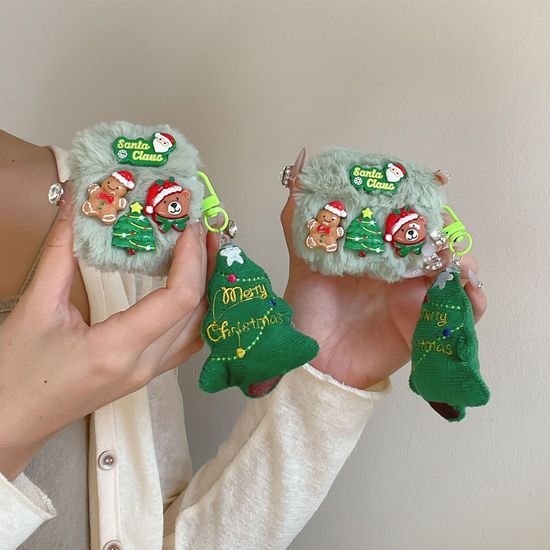 에어팟 4 3 2 1 프로 케이스 크리스마스 털 인형 키링