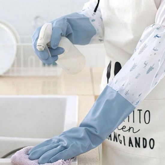 고무장갑 기모 겨울 롱 설거지용 방한(WFGEL3V)