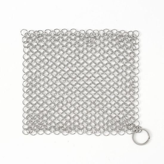 [쿠킹홈] 반영구 스텐링 수세미(사각형) (15cm)